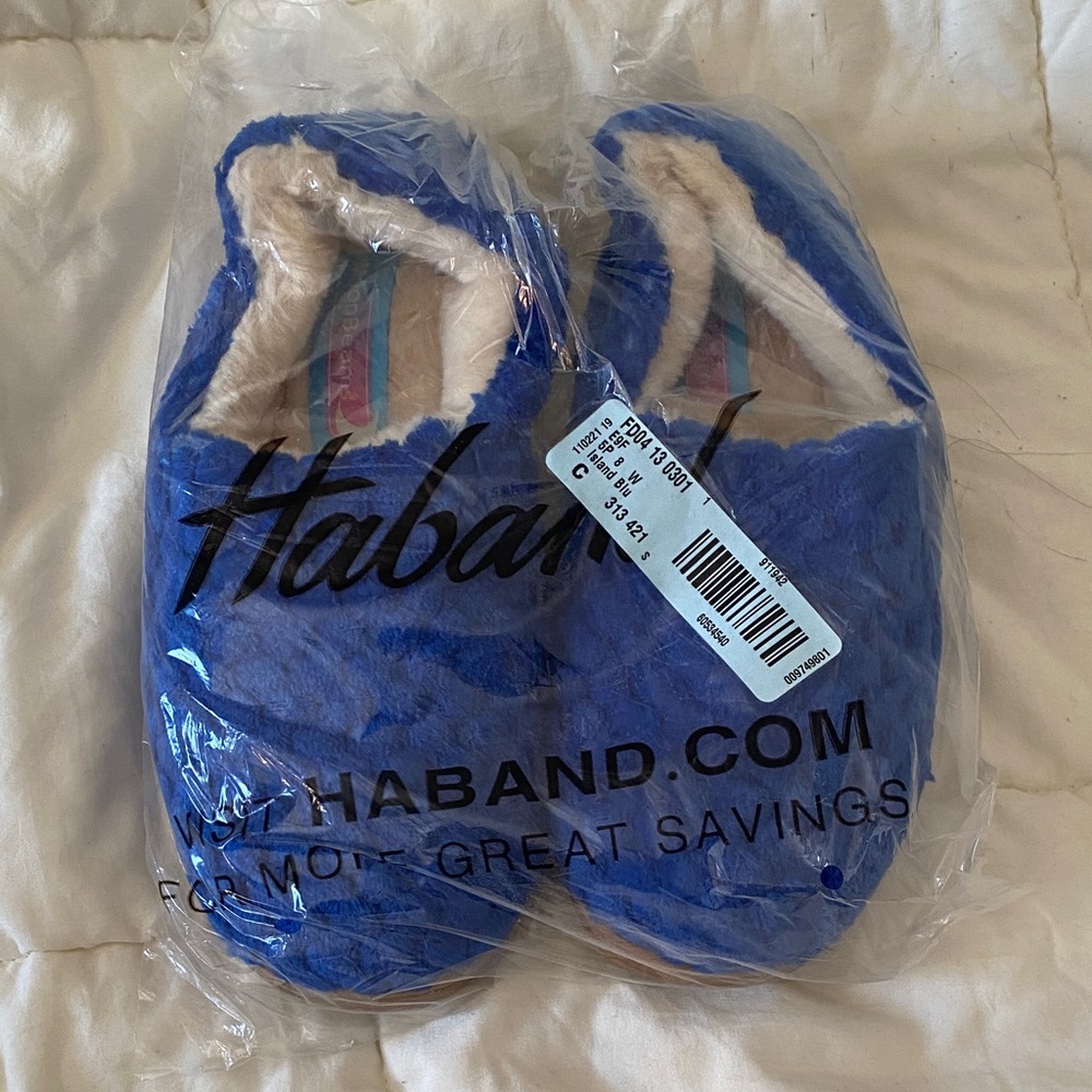 Haband Cozy Blue Slippers
